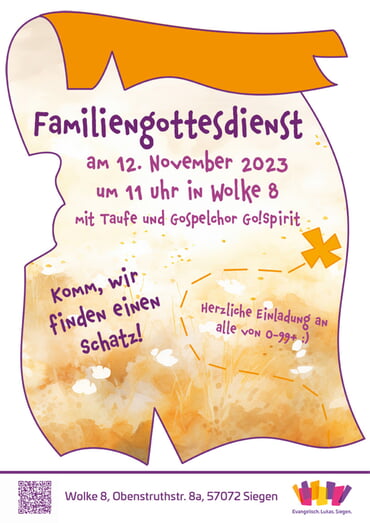 Familiengottesdienst Plakat